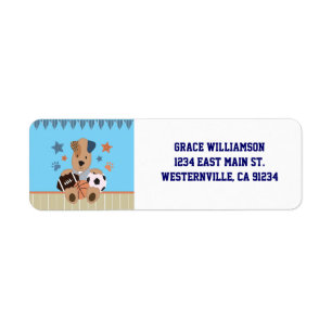 Étiquettes de adresse All-Star de retour de baby