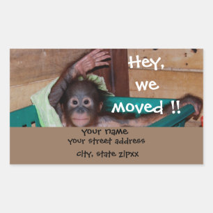 Étiquettes de adresse animaux de ondulation