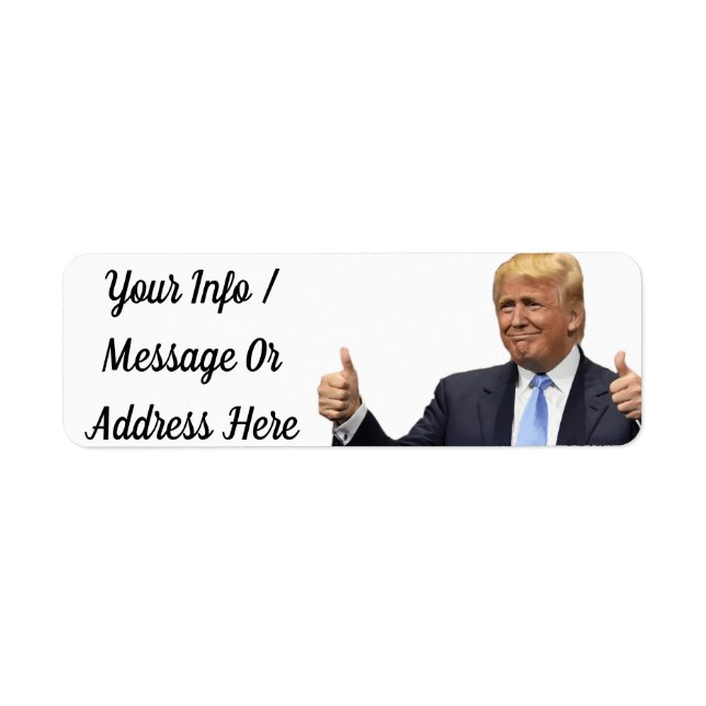 Étiquettes de adresse cadeaux Trump (Devant)