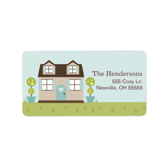 Étiquettes de adresse chaleureux de Little Home (Devant)