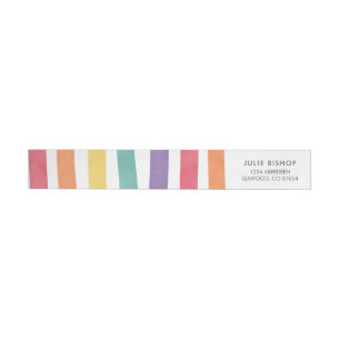 Étiquettes de adresse colorés de fête
