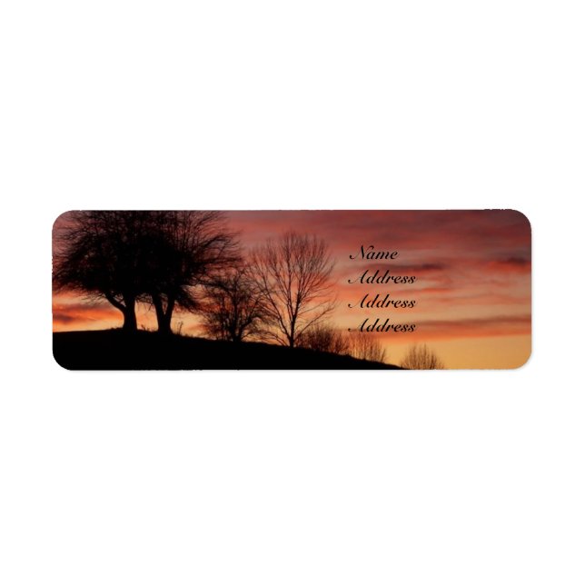 Étiquettes de adresse couchers de soleil (Devant)