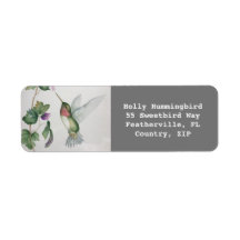 Étiquettes de adresse d'aquarelle du jardin des co