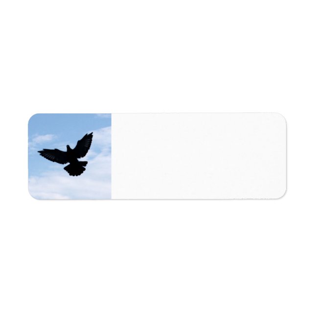 Étiquettes de adresse d'atterrissage de pigeon sur (Devant)