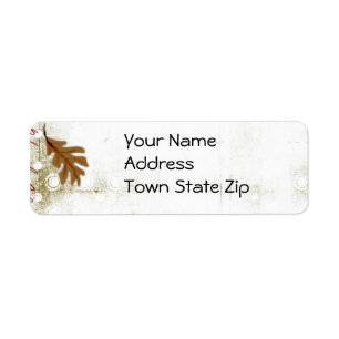 Étiquettes de adresse d'automne