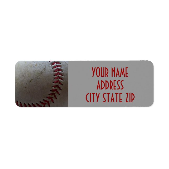 Étiquettes de adresse de baseball (Devant)