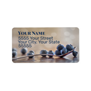Étiquettes de adresse de Blueberry Mornings