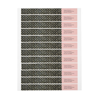 Étiquettes de adresse de bouclage de pois de Paris