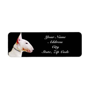 Étiquettes de adresse de bull-terrier