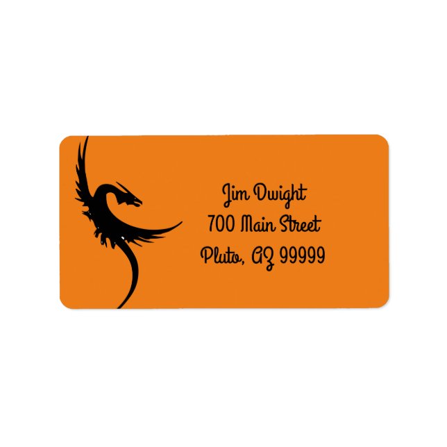 Étiquettes de adresse de dragon (Devant)