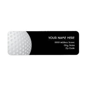 Étiquettes de adresse de golf