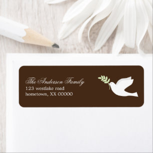 Étiquettes de adresse de Green Dove