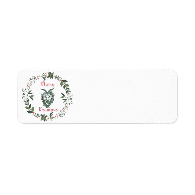 Étiquettes de adresse de Krampus (Devant)