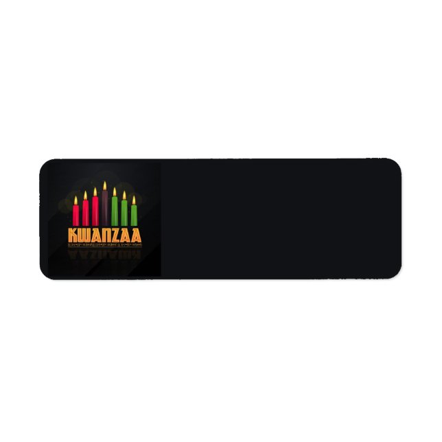 Étiquettes de adresse de Kwanzaa (Devant)