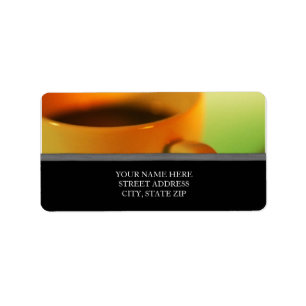 Étiquettes de adresse de la Coupe du Café