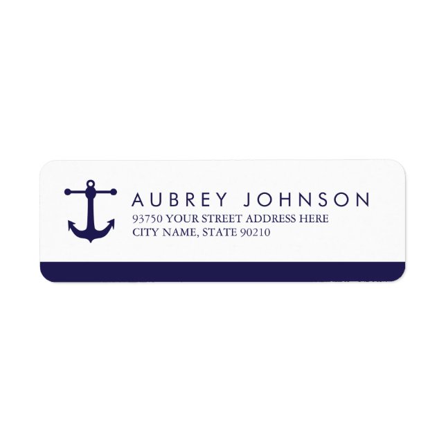 Étiquettes de adresse de la marine (Devant)