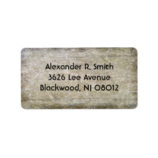 Étiquettes de adresse de la texture du bois