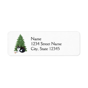 Étiquettes de adresse de l'arbre Cat Star