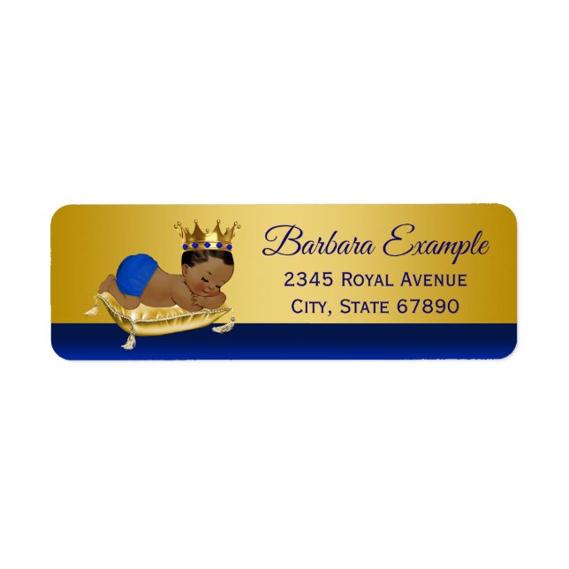 Étiquettes de adresse de l'ethnie bleue (Devant)