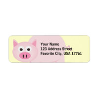 Étiquettes de adresse de Little Piggy