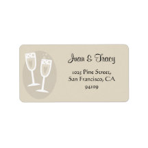Étiquettes de adresse de mariage