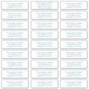 Étiquettes de adresse de messagerie individuels bl