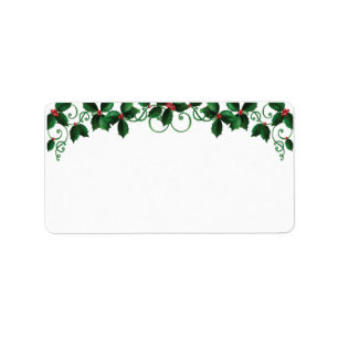 Étiquettes de adresse de Noël
