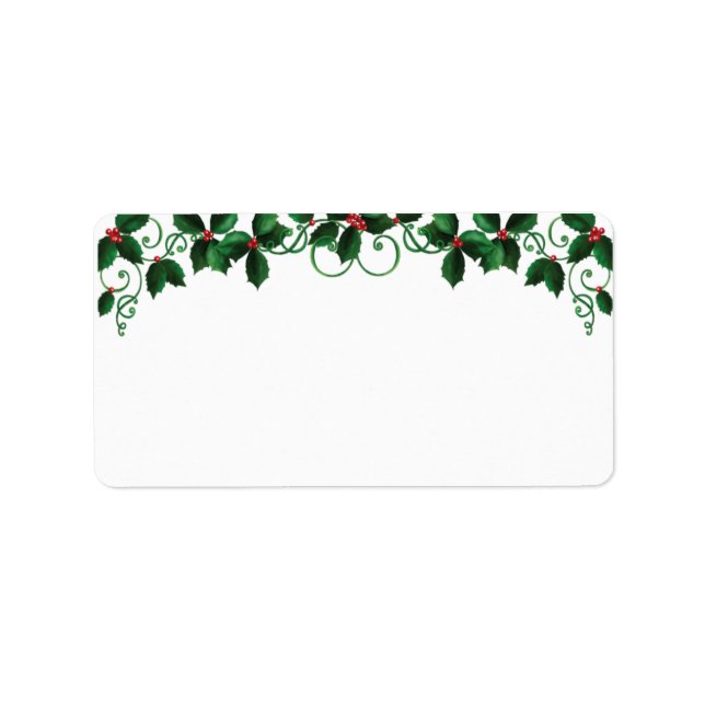 Étiquettes de adresse de Noël (Devant)