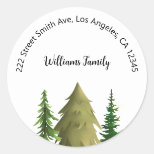 Étiquettes de adresse de Noël