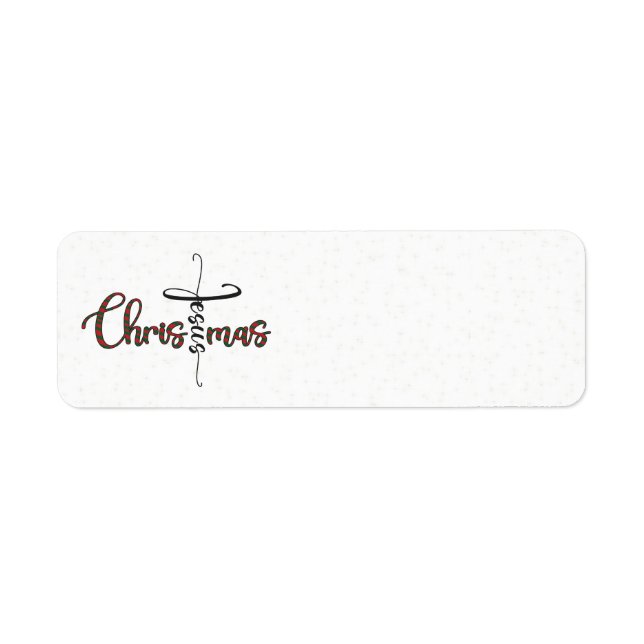 Étiquettes de adresse de Noël Jésus (Devant)