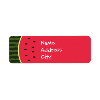 Étiquettes de adresse de pastèque