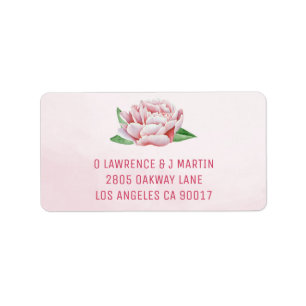Étiquettes de adresse de Pony Rose