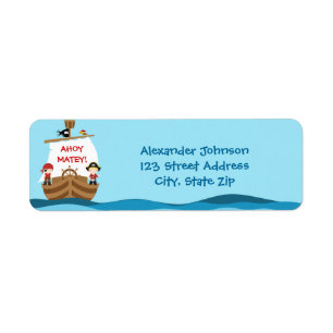 Étiquettes de adresse de retour d'anniversaire de