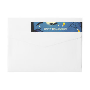 Étiquettes de adresse de retour de Halloween