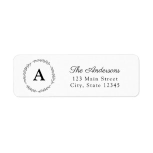 Étiquettes de adresse de retour de la collection