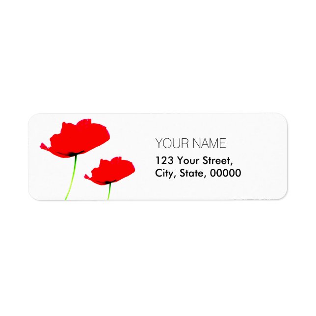 Étiquettes de adresse de retour de la collection (Devant)
