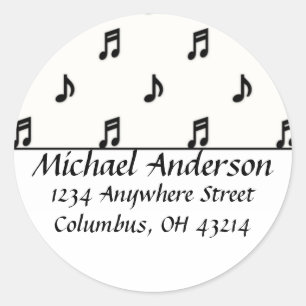 Étiquettes de adresse de retour : : Notes noires