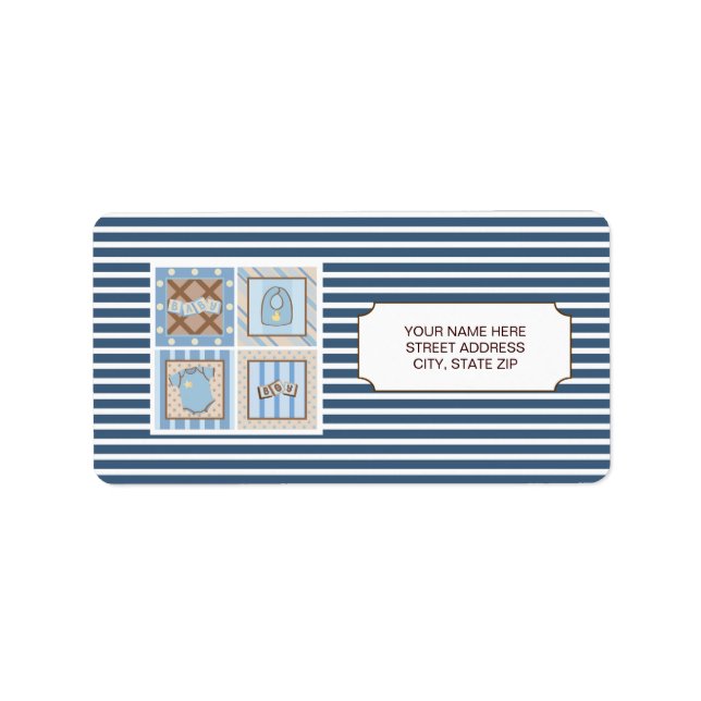 Étiquettes de adresse de Stuff pour bébé (Devant)