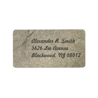 Étiquettes de adresse de texture en béton