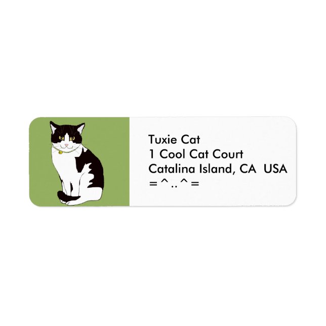 Étiquettes de adresse de Tuxedo (Devant)