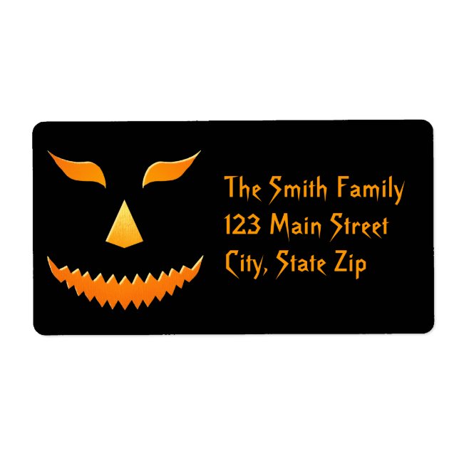 Étiquettes de adresse d'Halloween (Devant)