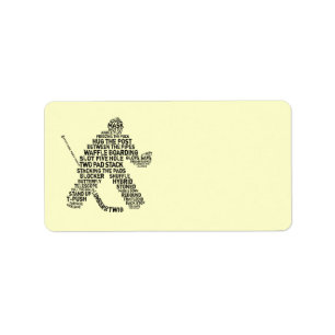 Étiquettes de adresse d'hockey