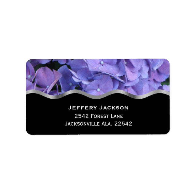 Étiquettes de adresse d'Hydrangea (Devant)
