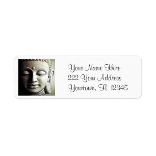 Étiquettes de adresse d'image de Bouddha