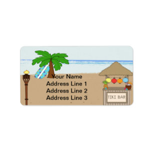Étiquettes de adresse d'invitation de partie de