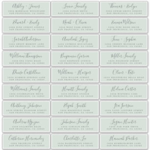 Étiquettes de adresse d'invités Mariages personnal