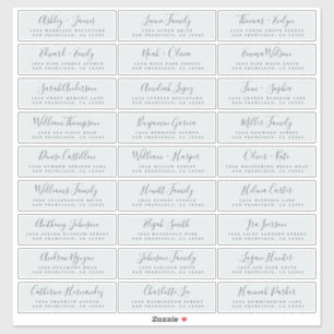 Étiquettes de adresse d'invités Mariages personnal