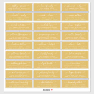 Étiquettes de adresse d'invités Mariages personnal