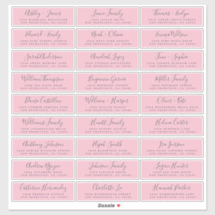 Étiquettes de adresse d'invités Mariages personnal
