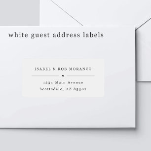 Étiquettes de adresse d'invités Mariages transpare